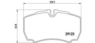 Brembo P 24 084 Колодки тормозные дисковые | зад | - 1