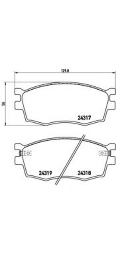 Brembo P 30 026 Колодки тормозные дисковые | перед | - 1