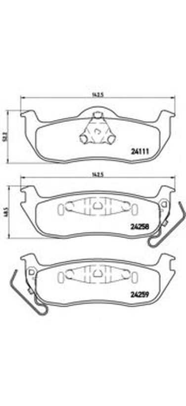 Brembo P 37 011 Колодки тормозные дисковые | зад | - 1