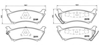 Brembo P 50 040 Колодки тормозные дисковые | зад | - 1