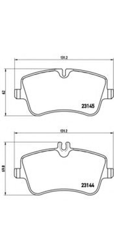 Brembo P 50 045 Колодки тормозные дисковые | перед | - 1