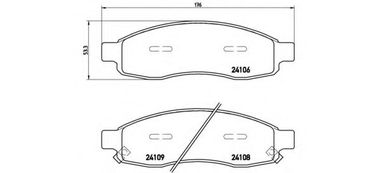Brembo P 58 001 Колодки тормозные дисковые | перед | - 1