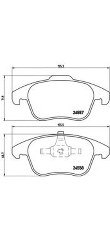 Brembo P 61 086 Колодки тормозные дисковые | перед | - 1