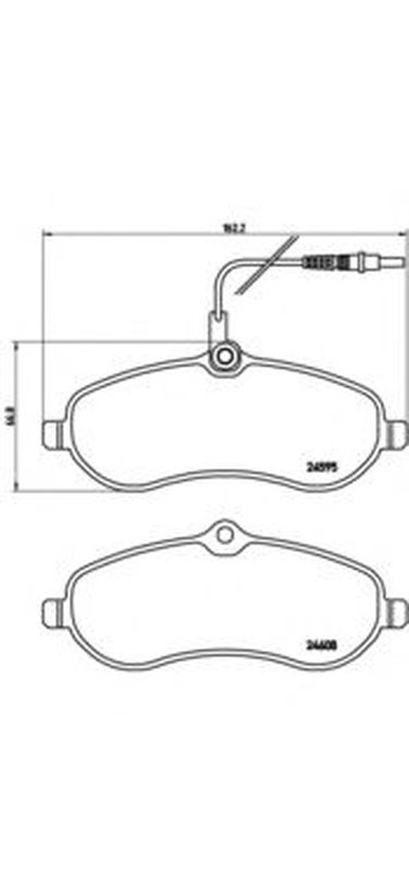 Brembo P 61 096 Колодки тормозные дисковые | перед | - 1
