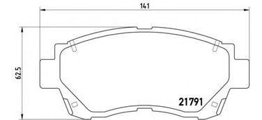 Brembo P 83 027 Колодки тормозные дисковые | перед | - 1