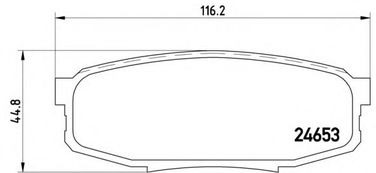 Brembo P 83 098 Колодки тормозные дисковые | зад | - 1