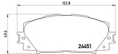 Brembo P 83 106 Колодки тормозные дисковые | перед | - 1
