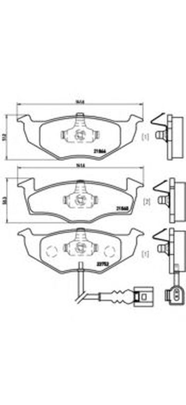 Brembo P 85 071 Колодки тормозные дисковые | перед | - 1