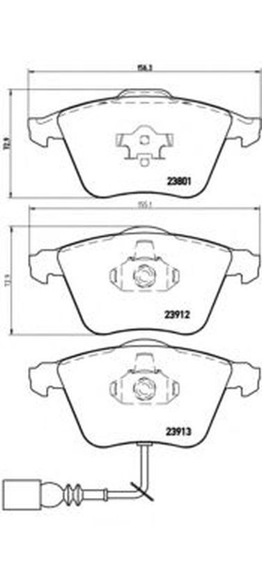 Brembo P 85 079 Колодки тормозные дисковые | перед | - 1