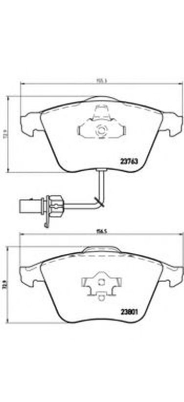 Brembo P 85 084 Колодки тормозные дисковые | перед | - 1