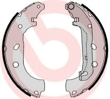 Brembo S 24 539 Колодки тормозные барабанные | зад | - 1
