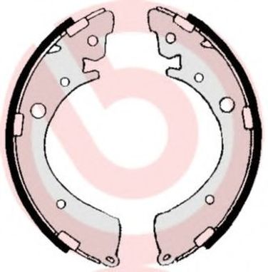 Brembo S 28 506 Колодки тормозные барабанные | зад | - 1