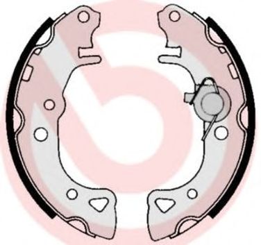 Brembo S 61 516 Колодки тормозные барабанные | перед | - 1