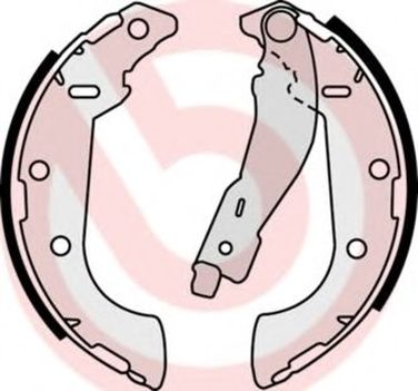Brembo S 61 521 Колодки тормозные барабанные | перед | - 1