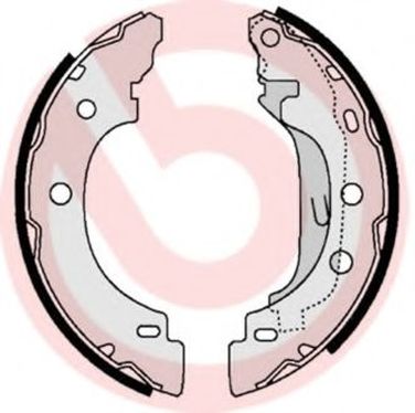 Brembo S 68 523 Колодки тормозные барабанные | зад | - 1
