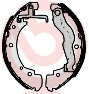 Brembo S 85 515 Колодки тормозные барабанные   | зад | - 1