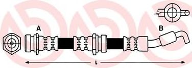 Brembo T 49 049 Шланг тормозной | зад прав/лев | - 1