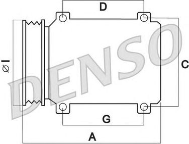Denso DCP50042 Компрессор кондиционера - 1