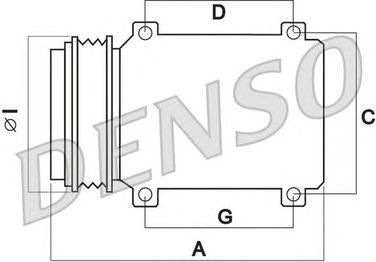 Denso DCP50073 Компрессор кондиционера - 2