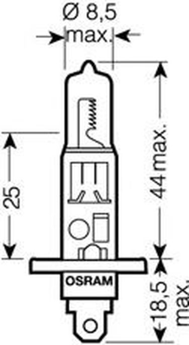 Osram 64150CBI-HCB Снят, замена 64150cbn-hcb Комплект ламп H1 12V 55W P14.5s cool blue intense цветовая температура 4200к 2шт.(1к-т) - 1