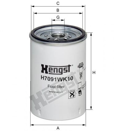 Hengst H7091WK10 Фильтр топливный - 2