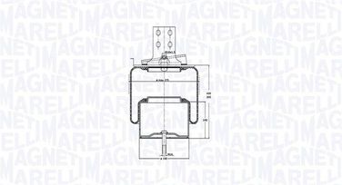 Magneti Marelli 030607020168 Пневмобаллон-, iveco - 2