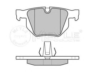 Meyle 025 212 8217 Колодки тормозные дисковые | зад | - 2