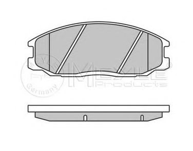 Meyle 025 235 6916/W Колодки тормозные дисковые | перед | - 1