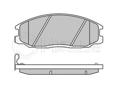 Meyle 025 235 6916/W Колодки тормозные дисковые | перед | - 2
