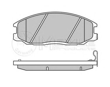 Meyle 025 235 6916/W Колодки тормозные дисковые | перед | - 3