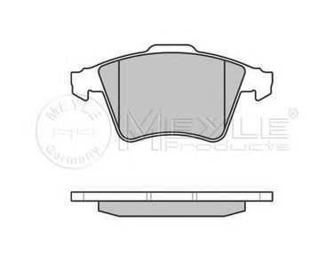 Meyle 025 237 4919/W Колодки тормозные дисковые | перед | - 2