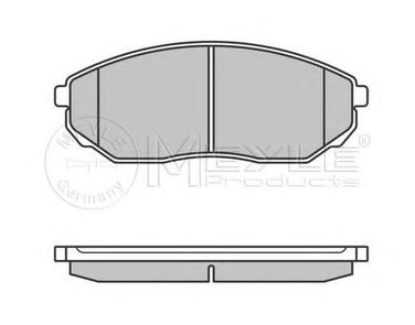 Meyle 025 240 9217/W Колодки тормозные дисковые | перед | - 1