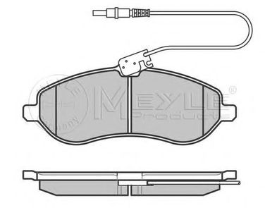 Meyle 025 245 9518/W Колодки тормозные дисковые | перед | - 2
