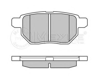 Meyle 025 246 1015/W Колодки тормозные дисковые | зад | - 1