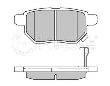 Meyle 025 246 1015/W Колодки тормозные дисковые | зад | - 3