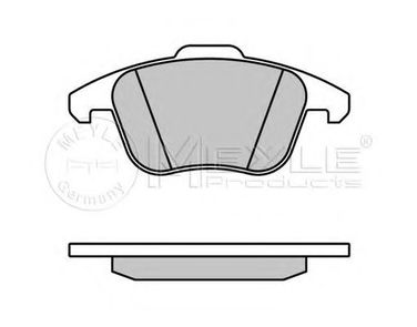 Meyle 025 247 0520/W Колодки тормозные дисковые | перед | - 2