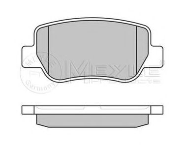 Meyle 025 248 8516/W Колодки тормозные дисковые | зад | - 1