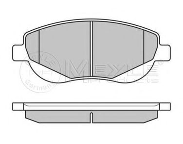 Meyle 025 249 4619/W Колодки тормозные дисковые | перед | - 1