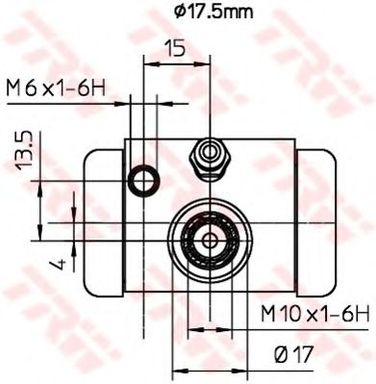TRW BWC252 Цилиндр тормозной колесный - 2