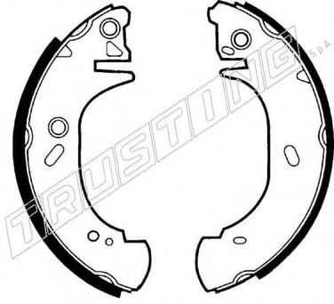 Trusting 7340 Комплект тормозных колодок | зад | - 2