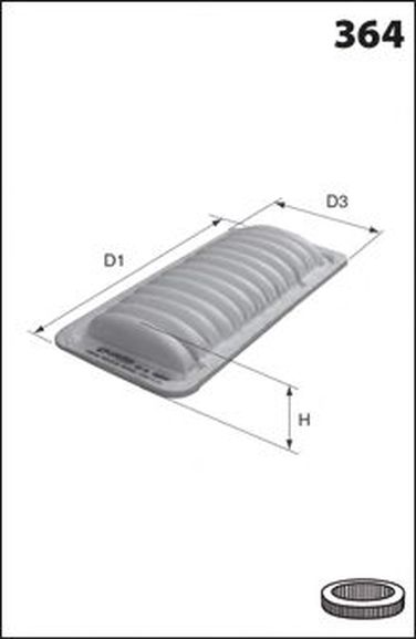 MECAFILTER ELP9068 Фильтр воздушный - 1