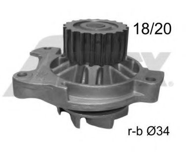 Airtex 9274R Водяной насос - 1