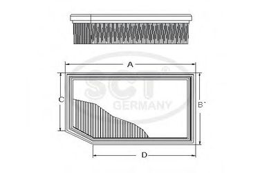 SCT Germany SB 2256 Фильтр воздушный - 1
