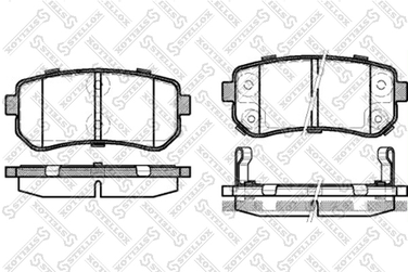Stellox 001 087B-SX Колодки дисковые задние Hyundai Accent - 1