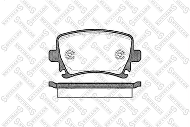 Stellox 1042 000B-SX Колодки дисковые задние Audi a3/a6 - 2