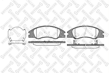 Stellox 145 002-SX Колодки дисковые п. Audi 80 1.6-1.9TDi 8 | перед | - 2