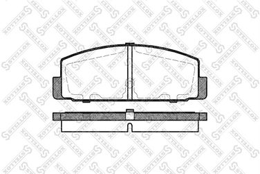 Stellox 190 030B-SX Колодки диск. задн. с антискр. пл. Mazda - 1