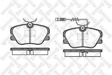 Stellox 200 002B-SX Колодки тормозные дисковые | перед | - 1