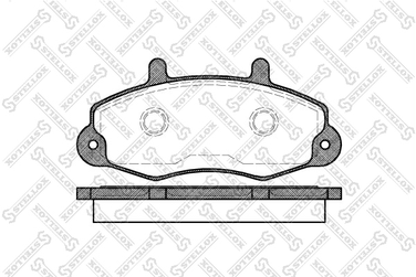Stellox 402 000B-SX Колодки тормозные дисковые | перед | - 1