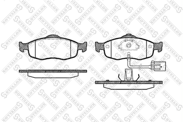 Stellox 443 002B-SX Колодки тормозные дисковые | перед | - 1